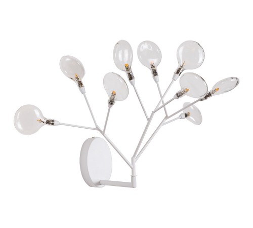 Бра Crystal Lux EVITA AP9 WHITE/TRANSPARENT