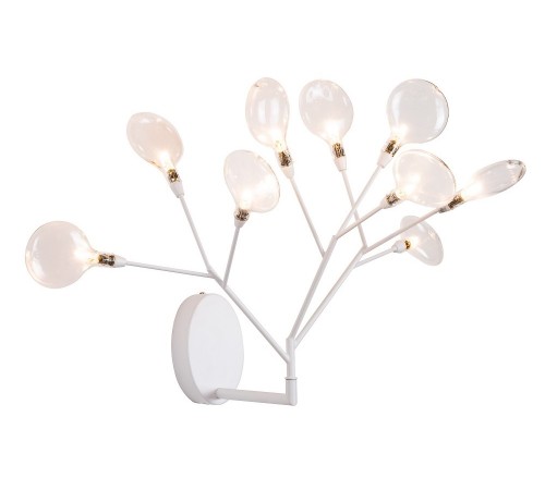 Бра Crystal Lux EVITA AP9 WHITE/TRANSPARENT