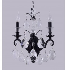 Бра Crystal Lux MAGNIFICO AP2 BLACK/TRANSPARENT