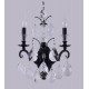 Бра Crystal Lux MAGNIFICO AP2 BLACK/TRANSPARENT