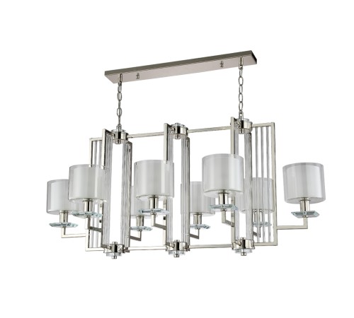 Люстра Crystal Lux NICOLAS SP8 L1000 NICKEL/WHITE
