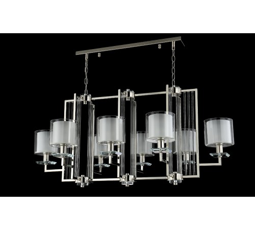 Люстра Crystal Lux NICOLAS SP8 L1000 NICKEL/WHITE