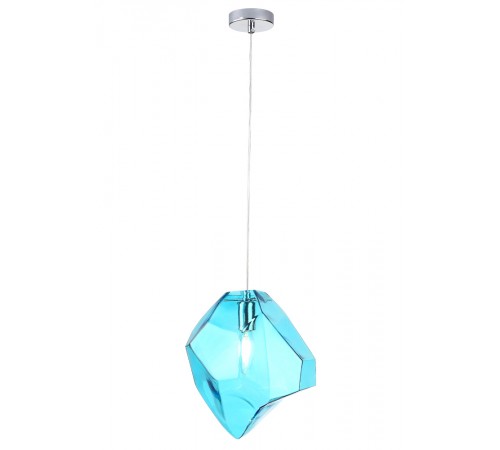 Светильник подвесной Crystal Lux NUESTRO SP1 CHROME/BLUE