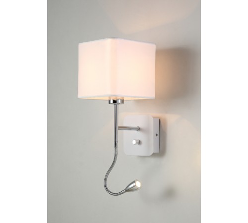 Бра Crystal Lux PACO AP2 CHROME/WHITE