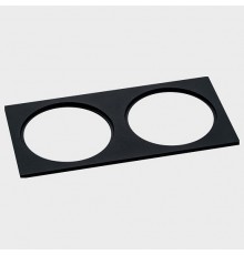 Рамка на 2 светильника Italline IT02-QRS2 black IT02-QRS2