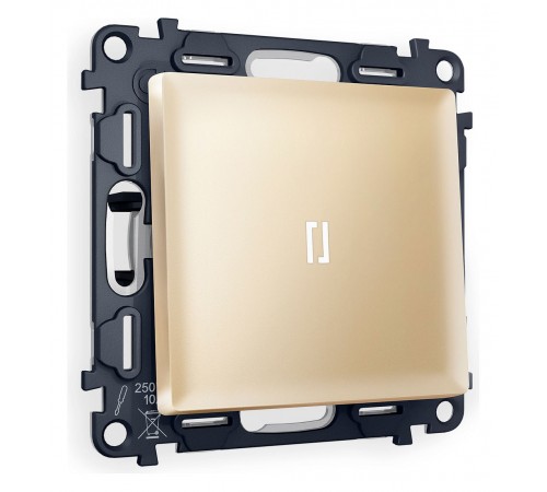 Выключатель одноклавишный с подсветкой без рамки Ambrella Volt MA602015 Quant