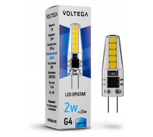 Лампа светодиодная Voltega 7145 Capsule G4