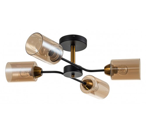 Люстра на штанге Escada 1131/4P Black/Gold Vertigo