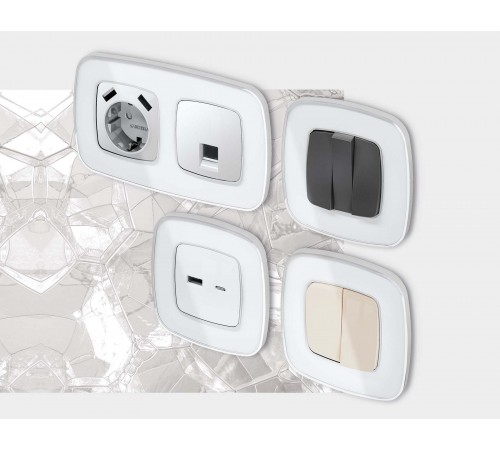 Рамка на 2 поста Ambrella Volt OF640132 Coint