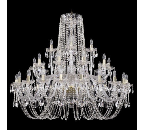 Подвесная люстра Bohemia Ivele Crystal 1402/20+10+5/460/G 1402