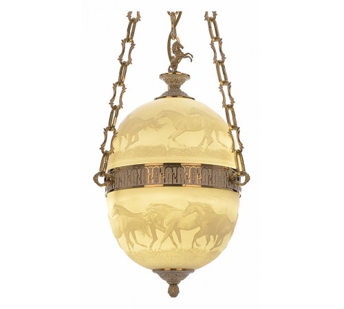Подвесной светильник Bohemia Ivele Crystal 71000P/25 GW Horse Y8 FH1S 7100