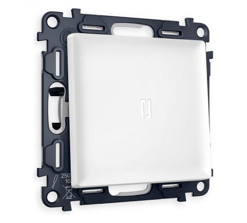 Выключатель проходной одноклавишный с подсветкой Ambrella Volt MA122035 Quant