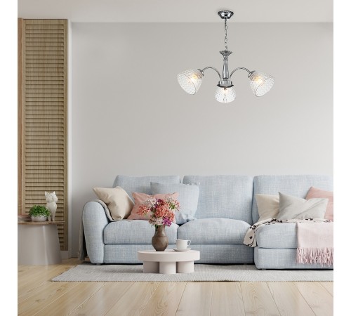Подвесная люстра Escada 658/3PL Chrome Freesia