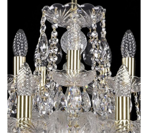 Подвесная люстра Bohemia Ivele Crystal 1402/10+5/240/G 1402