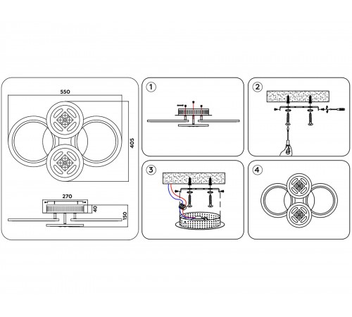 Потолочная люстра Ambrella Light FA2951 FA