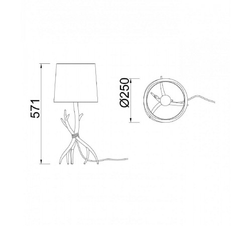 Настольная лампа декоративная Mantra 6181 Sabina