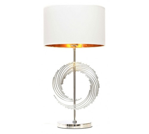 Настольная лампа декоративная LUMINA DECO LDT 5531 CHR+WT Fabi