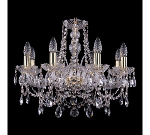 Подвесная люстра Bohemia Ivele Crystal 1411/8/195/G 1411