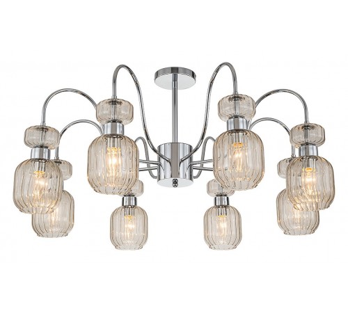 Люстра на штанге Escada 1141/8PL Chrome/Beige Gloss