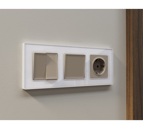 Рамка на 3 поста Ambrella Volt AF580103 Arctic