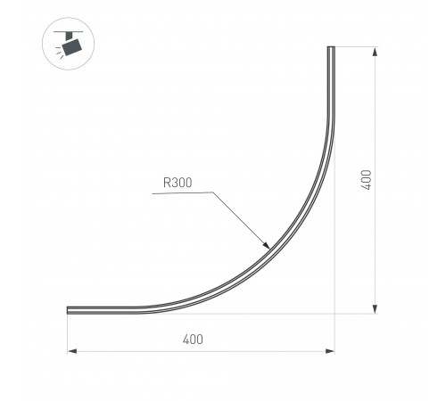 Трек накладной Arlight 043247 MAG-MICROCOSM