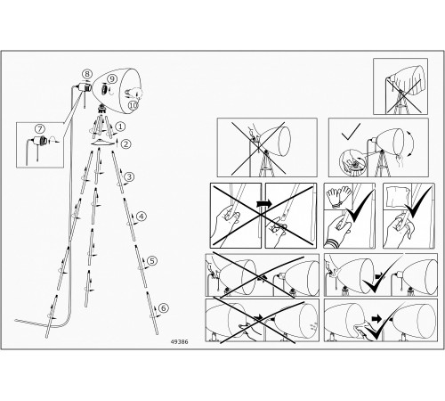Торшер Eglo 49386 Chester