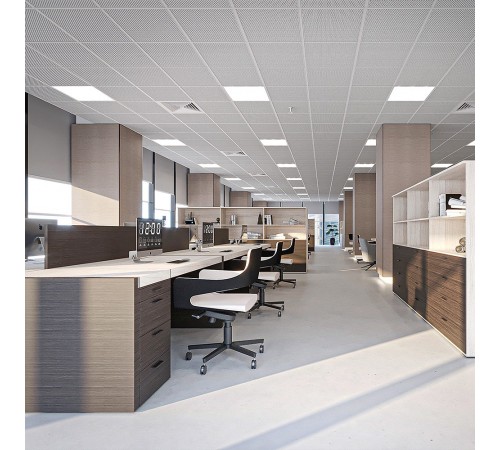 Светильник для потолка Армстронг Feron 48786 MASTER ДВО 48W-4000К-595х595х40-опал