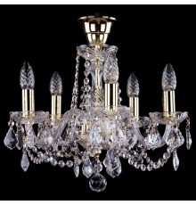 Подвесная люстра Bohemia Ivele Crystal 1402/5/141/G/Leafs/Tube 1402