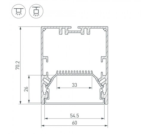 Соединитель угловой X-образный накладной Arlight 030143 S-LUX