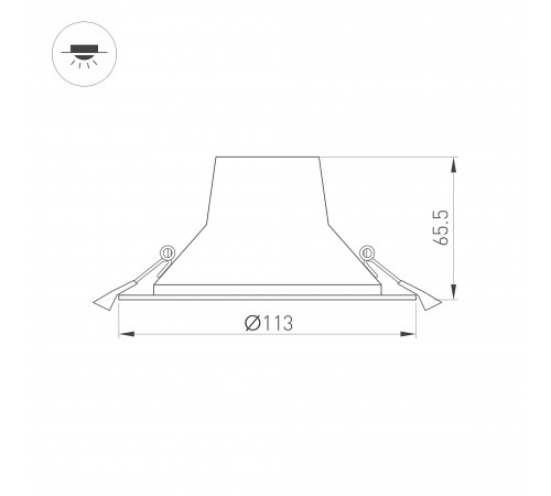 Встраиваемый светильник Arlight 027315 Ltd-Legend