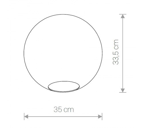 Плафон стеклянный Nowodvorski 8527 Cameleon Sphere XL TR