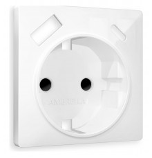 Накладка для розетки с заземлением и со шторками и 2хUSB type A и C Ambrella Volt AP1100 Quant