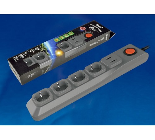 Удлинитель с выключателем Uniel UL-00001761 S-Gsl5-3U