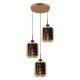 Подвесной светильник LUMINA DECO LDP 6811-3 RD GD Alacosmo