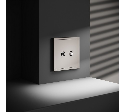 ТВ-розетка и SAT-розетка оконечная без рамки Voltum VLS060403 S70