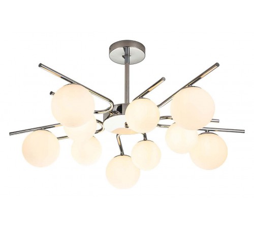 Люстра на штанге Escada 642/10P Silver Sphere