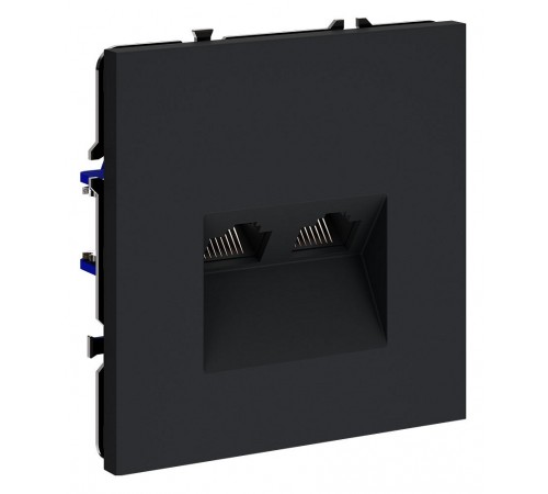 Розетка двойная Ethernet RJ-45 без рамки Voltum VLS060207 S70