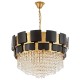 Подвесная люстра LUMINA DECO LDP 7045-600 BK+GD MOLINA