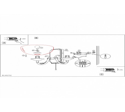 Бра Eglo 82752 Savoy