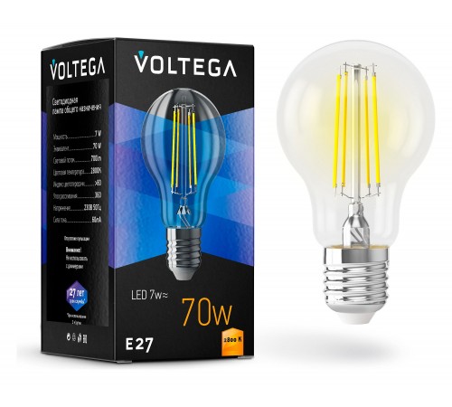 Лампа светодиодная Voltega 7140 General purpose bulb E27 7W