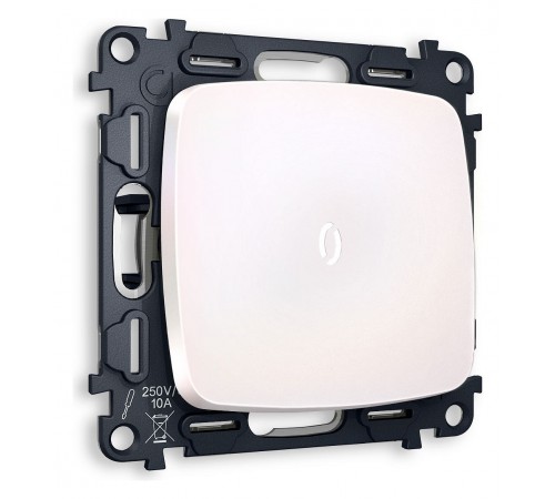 Выключатель одноклавишный с подсветкой без рамки Ambrella Volt MO202015 Quant