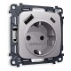 Розетка с заземлением и 2хUSB type A и C, без рамки Ambrella Volt MO510010 Quant
