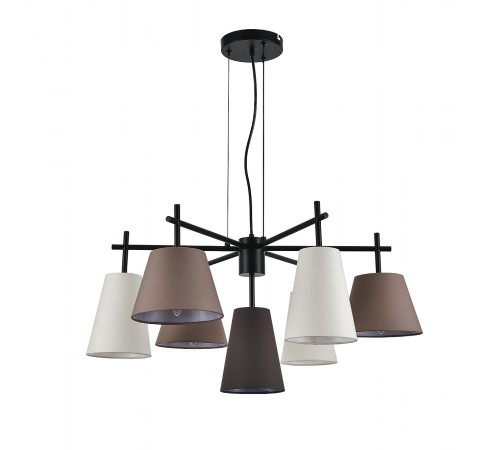 Подвесная люстра Indigo 13032/7P Black Abbinare