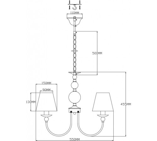 Подвесная люстра Moderli V2613-5P Feels