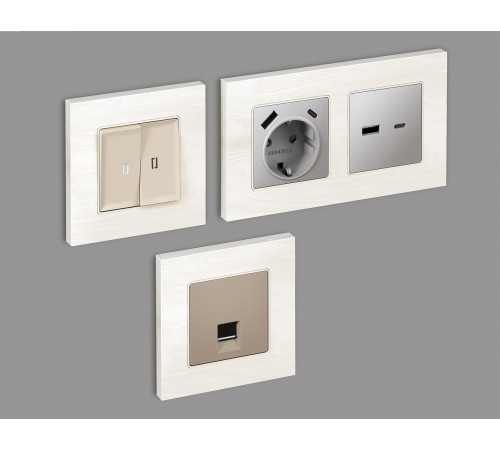 Рамка на 2 поста Ambrella Volt AF930102 Grand