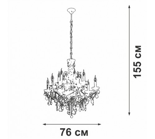Подвесная люстра Vitaluce V5814-7/12 V5814