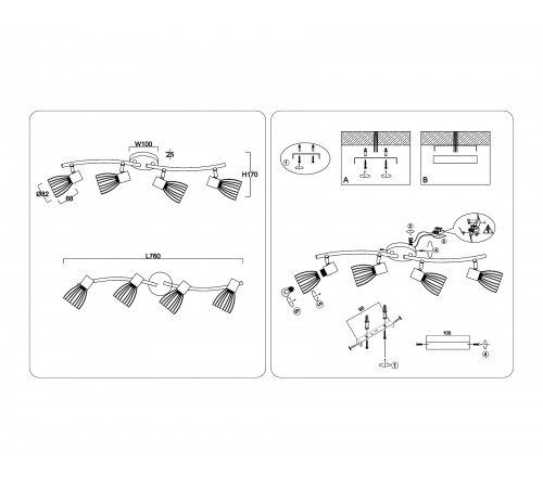 Спот Ambrella Light TR8662 TR