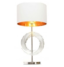 Настольная лампа декоративная LUMINA DECO LDT 5531 CHR+WT Fabi