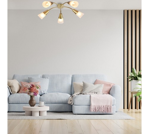 Потолочная люстра Escada 1100/5P Gold Aquilegia