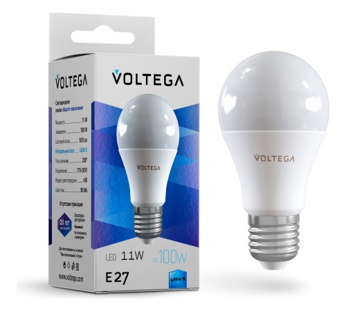 Лампа светодиодная Voltega 5738 General purpose bulb 11W